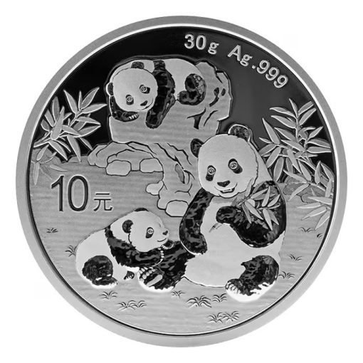 2025年 (新品) 中国「パンダ」純銀 30グラム 銀貨