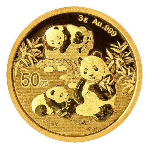 2025年 (新品) 中国「パンダ」純金 3グラム 金貨