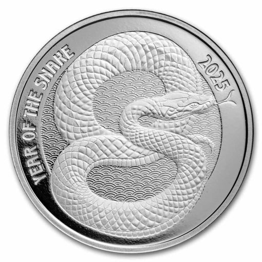 2025 (New) Year of the Snake Lunar Silver 1 oz Proof Round - Image 2