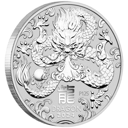 2024 (New) Australian Year of the Dragon Lunar Silver 1/2 oz Coin - Image 3