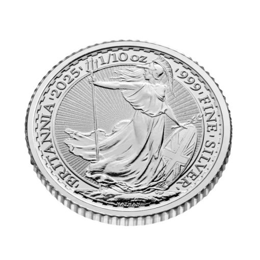 2025年 (新品) イギリス「ブリタニア」純銀 1/10オンス 銀貨【16枚】 - 画像 (4)