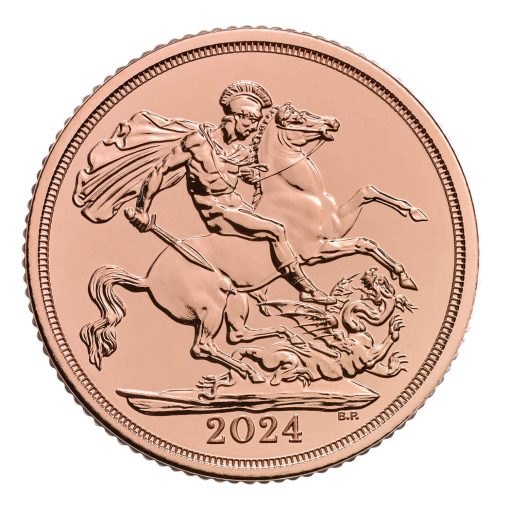 2024年 (新品) イギリス「ソブリン・セント ジョージと龍」純金 金貨 - 画像 (3)