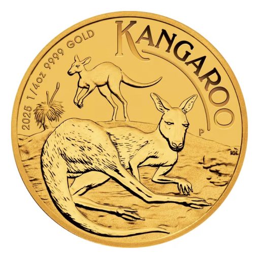 【Backorder】2025 (New) Australia Kangaroo Gold 1/4 oz Coin