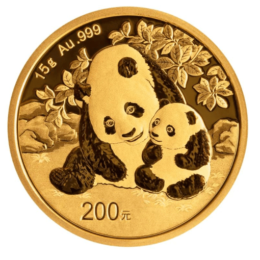 【3 Day Ship】2024 (New) Chinese Panda Gold 15g Coin