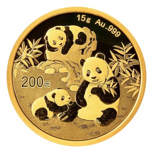 【3 Day Ship】2025 (New) Chinese Panda Gold 15g Coin