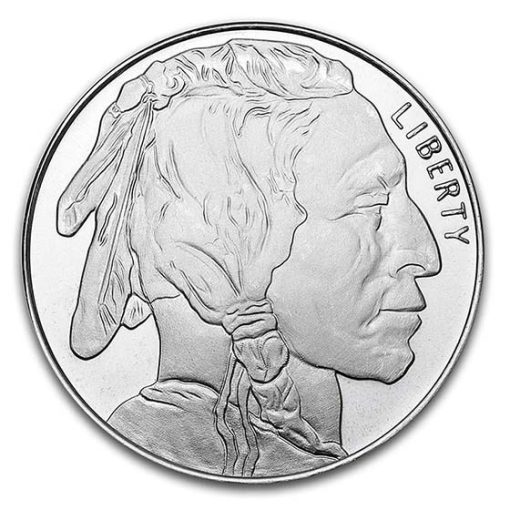 (New) USA Buffalo Indian Silver 1 oz Round - Image 2