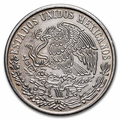 1977-1979 Mexico 100 Peso Almost Circulated Silver Coin - Image 2