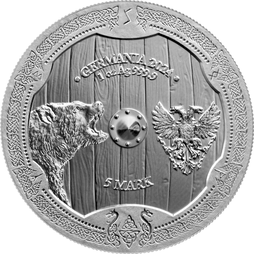 2024 (New) Germania Valkyries Solveig Silver 1 oz Coin - Image 2