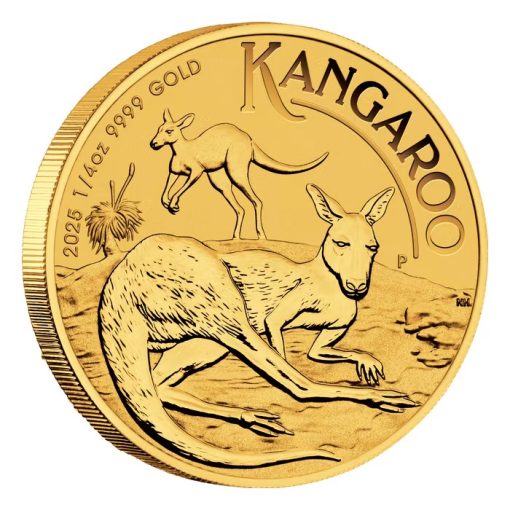 【Backorder】2025 (New) Australia Kangaroo Gold 1/4 oz Coin - Image 3