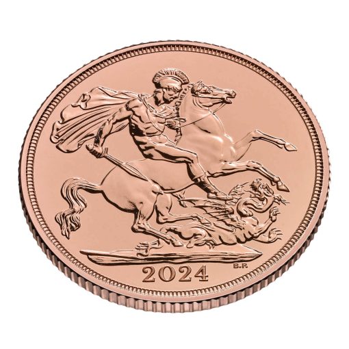 2024年 (新品) イギリス「ソブリン・セント ジョージと龍」純金 金貨 - 画像 (5)